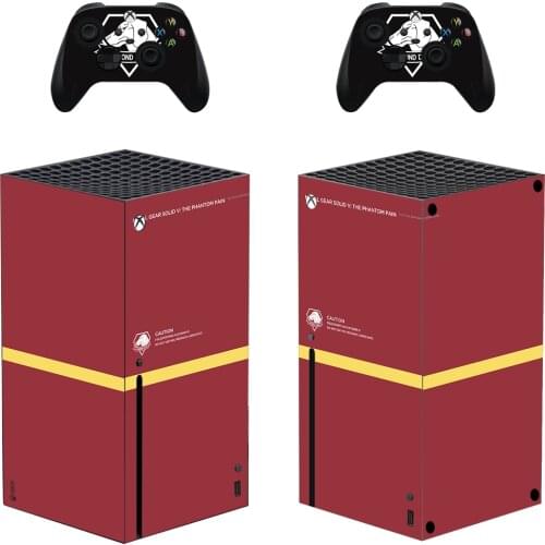 Metal Gear Solid V Skin Sticker Decal Cover for Xbox Series X Console and 2 Controllers Xbox Series X Skin Sticker Vinyl