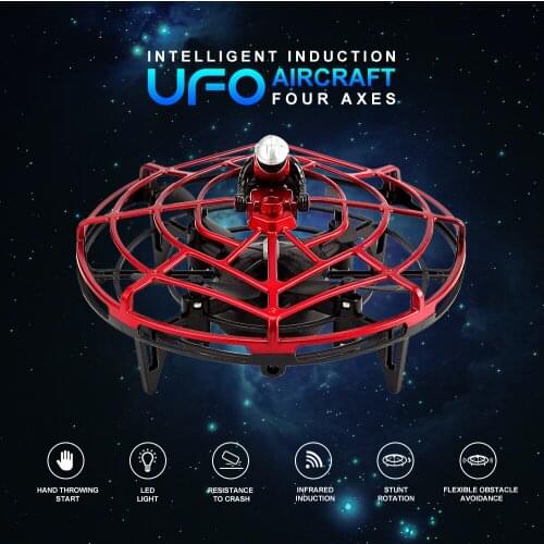 Mini Helicopter UFO RC Drone Infraed Hand Sensing Aircraft Electronic Model Quadcopter flayaball Small drohne Toys For Children