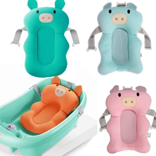 Newborn Baby Toddler Infant Soft Seat Pad Tub Bath Floating Air Cushion Pillow Mat Bathing Cushion Shower Bed Tub Bath Mat