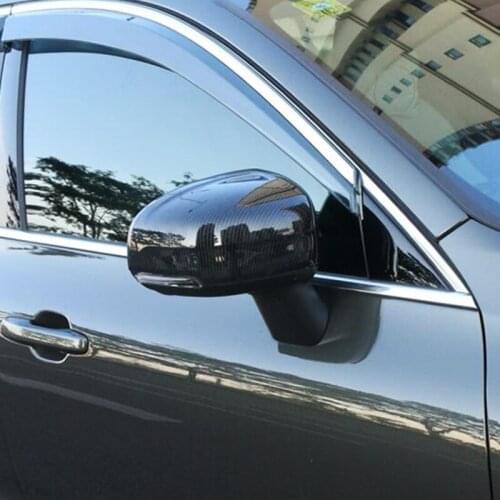 For Volvo XC60 2017 2018 2019 ABS Carbon Fibre Car Rearview Mirror Cover Cover Trim Sticker Car Styling Auto Accessories 2pcs