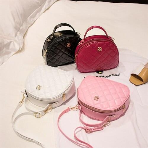 Womens New Spring And Summer Style With Lining Cloth Small Fragrant Style Rhombus Round