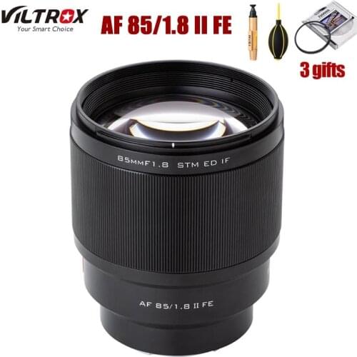 VILTROX 85mm F1.8 II STM Auto Focus Camera Lens For Sony E Mount AF 85/1.8 II FE Lens For Sony A9 A7RIII A7M3 A7III A6400 A6000