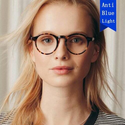 Anti Blue Light Optical Transparent Glasses Women Myopia Eyeglasses Frames Spectacles Clear Lenses Womens Glasses