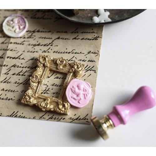Three-dimensional Embossed Lacquer Seal Little Angel Skull Sealing Wax Stamp Gift Card Envelope Seal Christmas Gift