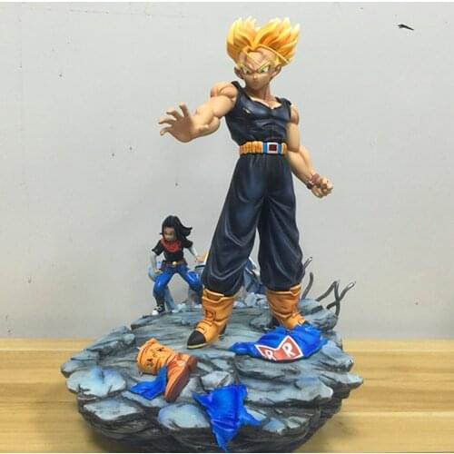 Recast Hand-Made Model Change Resin GK Future Chapter Trunksss vs Artificial 19 Statues