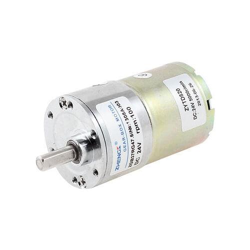 DC 24V 100 RPM Metal Permanent Speed Reducing Geared Box Motor