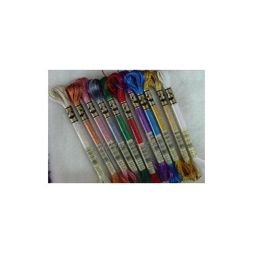 Th DMC threads Genuine DMC Light Effects floss Art. 317W, cross stitch floss - 36 colors