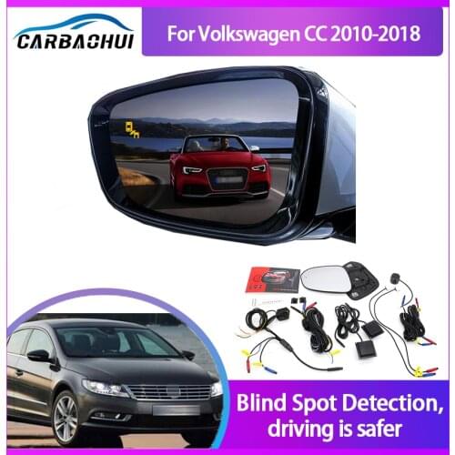 BSA BSM BSD Blind Spot Monitoring System 24GHZ Millimeter Waves Mirror LED Light Warning For Volkswagen CC 2010-2018