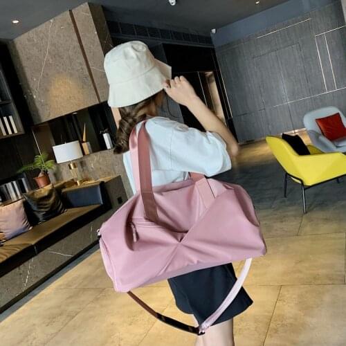 Sports fitness bag womens shoulder portable training bag dry wet separated swimming bag with large capacity luggage travel bag