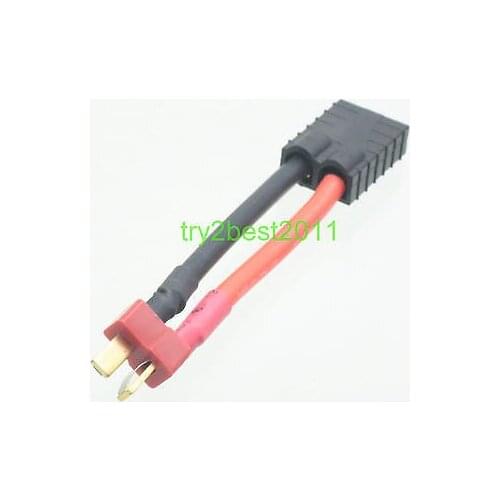 Traxxas TRX Female to Deans Male 50mm 12AWG connector adaptor wire/cable Lipo RC
