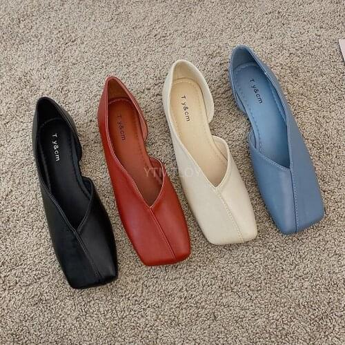 Ladies Vintage Candy Color Party Shoes Women Casual Spring Work Office Flats Elegant Basic Solid Color Loafers Zapatos Mujer