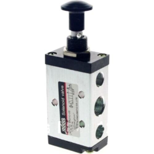 Operated Air Valve 5Port 2Position 3/8" BSPT Hand Return Manual Control 4R310-10
