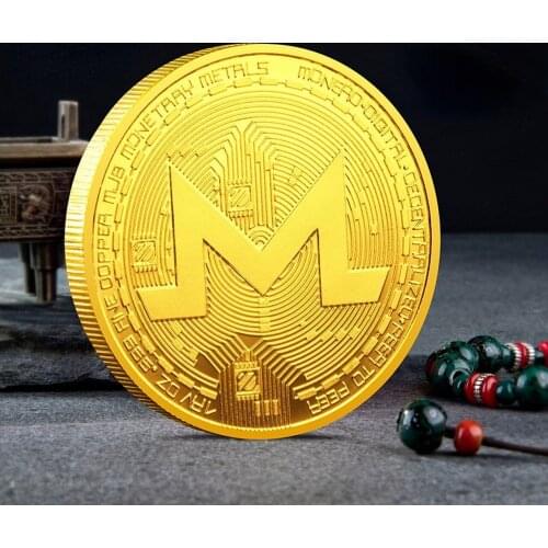 Explosive Gold Coin Silver Coin Monero Commemorative Coin Virtual Coin Collection Commemorative Coin Home Decoration Collection