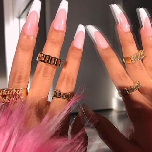 Creative Particular Year Resin Opening Adjustable Ring For Women Metal Punk Charm Simple Y2K Geometric Rings Jewelry Gifts New