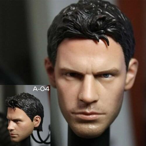 1/6 Chris Head Sculpt Man Head Carving Model Toy For 12" Male Action Figure Body In Stock
