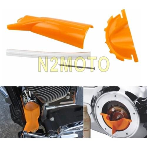 1 X Primary Oil Fill Funnel Oil Filter Funnel Oil Catcher Drain Oil Funnel For Harley Sportster XL 883 1200 Dyna Touring Softail
