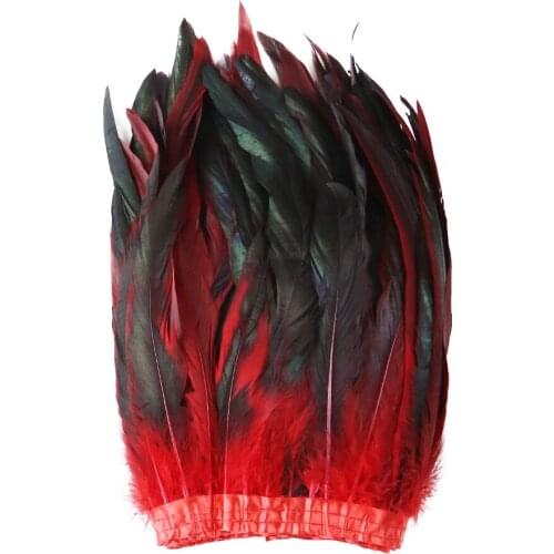 10-12 Inches Rooster Tail Feathers Trims Cock Plumes For Diy Sewing Wedding Clothing Home Party Decor 2 Meters/Lot Wholesale