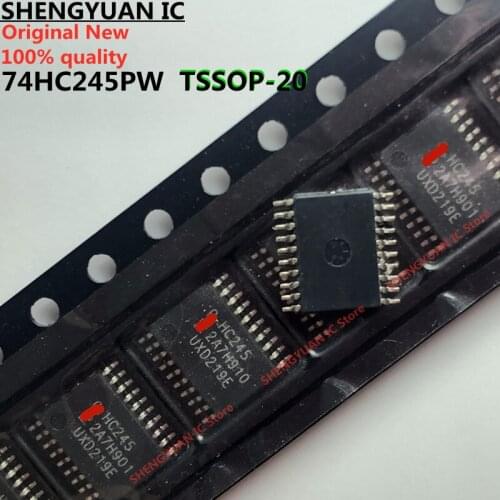 10pcs 74HC245PW HC245 TSSOP-20 74HC245 Octal bus transceiver; 3-state 100% new imported original 100% quality