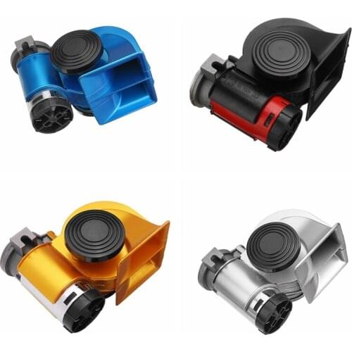 12V 139DB waterproof Loud Electronic Snail Ultra Compact Dual Air Horn Fit for car vehicle motorcycle yacht boat SUV bike buses