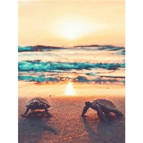 5D Diy Diamond Painting Mosaic Embroidery Magnificent Seaside Sunset Scenery Cross Stitch Art Kits Home Decoration Handmade Gift