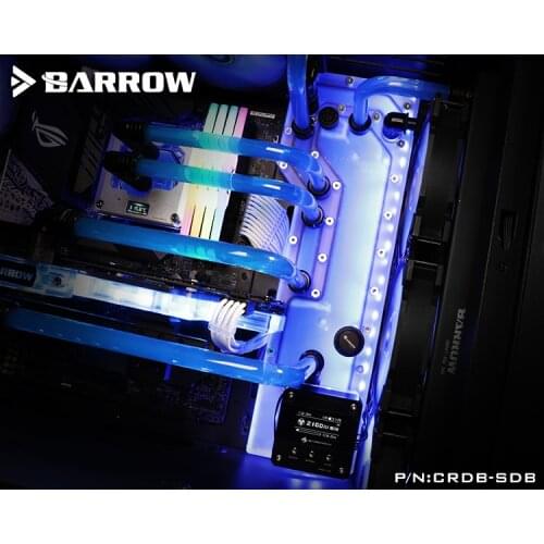 Barrow Acrylic Board as Water Channel use for COUGAR DARKBLADER-G Computer Case for Both CPU and GPU Block RGB 5V 3PIN Waterway