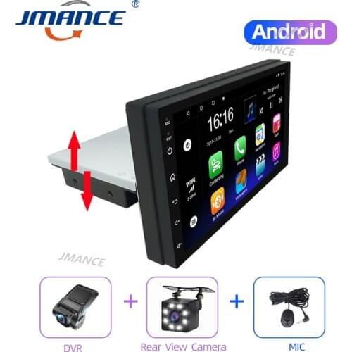 1DIN Adjustable FM 7 Inch Car Stereo Radio Android 9.1 Contact Screen 1080P Quad-Core GPS Navigation Car Radio Player