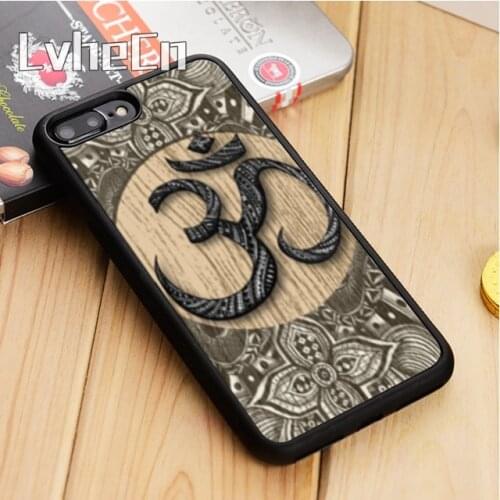 LvheCn Aum om Namaste Symbol Zen Yoga Phone Case Cover For iPhone 5 6s 7 8 plus 11 12 Pro X XR XS max Samsung S7 edge S9 S10