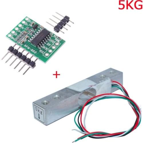 Digital Load Cell Weight Sensor 5KG Portable Electronic Kitchen Scale + HX711 Weighing Sensors Ad Module for Arduino