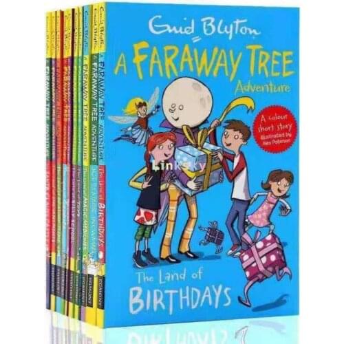 Enid Blyton The Faraway Tree Adventures Colour Stories Complete Collection 10 Books Box Set,English Comic Story For Age 5-12