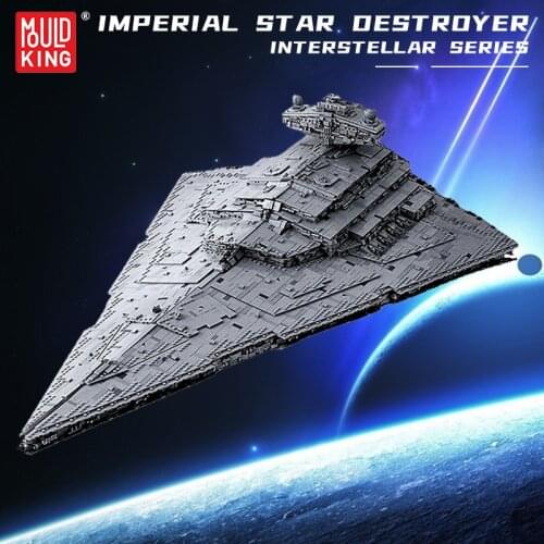 Star Plan Series The Imperial Star Destroyer Battleship Model Assembly Bricks Toys Collection Gifts Mould King Building Blocks