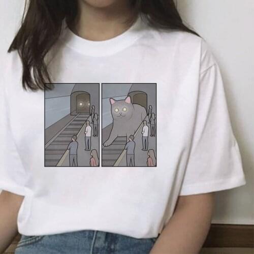 Women tshirt Casual Funny cartoon Printing Tops New Harajuku Spoof Casual Aesthetic T Shirt Femme Tops O-neck female T-shirt