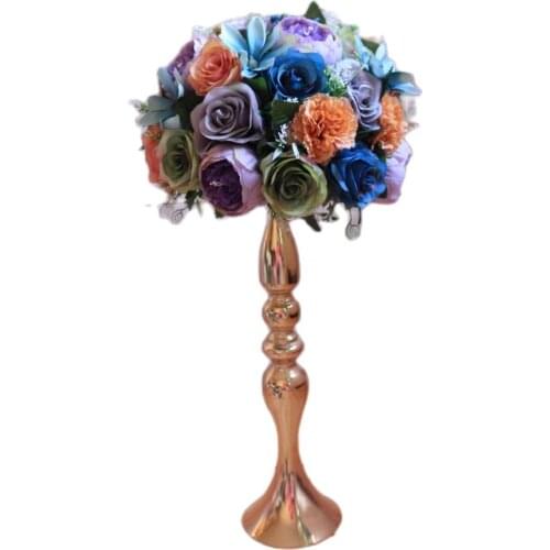 Artificial silk rose peony wedding road lead flower ball Wedding table centerpiece flower decoration ball TONGFENG