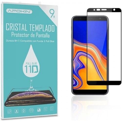 Tempered glass Full Glue 11D Premium Samsung Galaxy J4/J6 Plus curved screen Protector Black