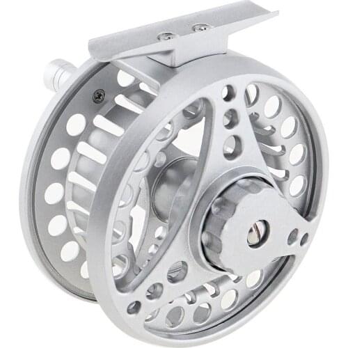 Aluminum Alloy Fly Fishing Reel 7/8 Large Former Ice Fishing Reel with Left / Right Interchangeable - intl