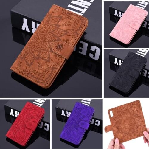 3D Flower Leather Case For Samsung Galaxy A12 A10 A40 A01 A21S A50 A70 A51 A71 A20E A6 A7 A8 A9 2018 Flip Wallet Protect Cover