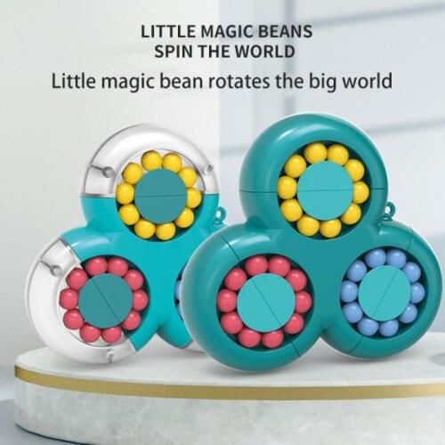Stress Relief Cube Bean Toys Rotating Decompression Square Small Beads Cube Children Puzzle Special Shape Ball Game Creative Toy