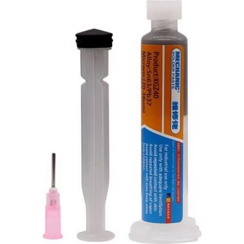 MECHANIC XG-Z40 Solder Paste 10CC Tin Soldering Sn63/Pb37 25-45um with Syringe for PCB SMD Mobile Phone Repair