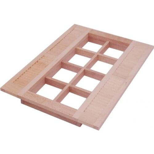 Wooden Window Model Practical Miniature Dollhouse Door 8-Pane Window Compact Lightweight Miniature Window Frame