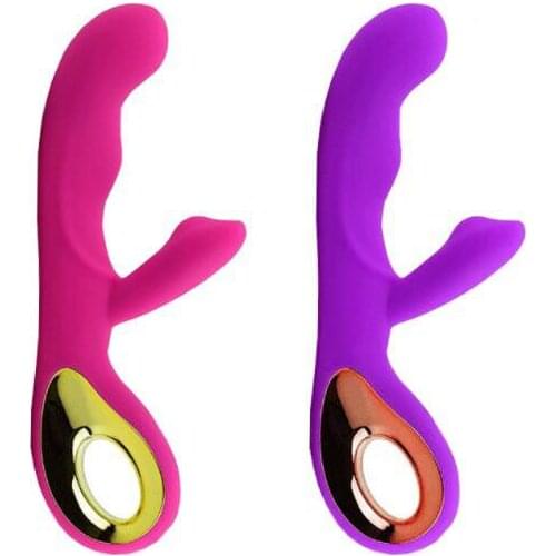 Powerful G-spot Vibrator Clitoris Stimulator Dual Dildo Rabbit Vibrators 10 Modes Magic Wand Massager Erotic Sex Toys for Female
