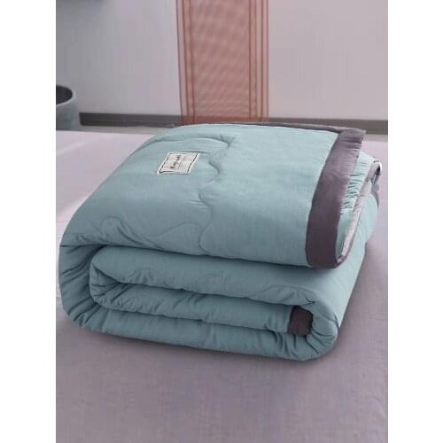 Wash cotton summer air conditioning quilt summer cool by the core student dormitory single thin double summer spring autumn thin