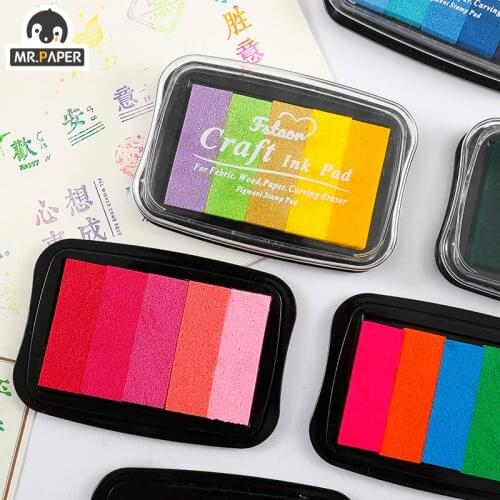 Mr Paper 6 Designs 5 Colors/box Red Pomelo Add Fragrance Series Creative Hand Account Decoration DIY Basic Seal Accessories