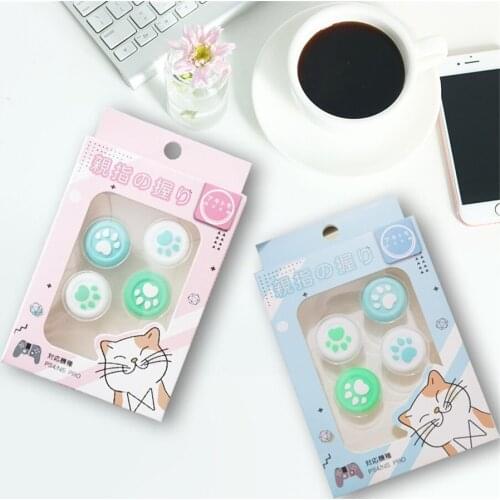 PS4 Analog Thumb Grip Gaming Controller Joystick Cover Case Button Analog Protector For NS Switch Pro/PS4/P3/X360/XONE Gamepad