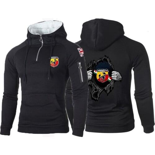 2021 New Abarth Scorpion Logo Printing Spring Autumn Mens classic Sports Leisure running Comfortable Hoodies Casual Coats