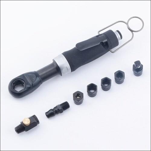 Air Ratchet Wrench 1/4 Inch Pneumatic Threading Wrench Bend Pneumatic Screwdriver Air Wrench Y