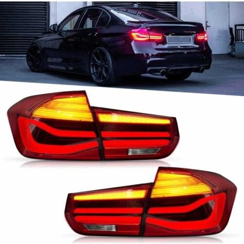 Car interior lighting parking lights VLAND Dynamic Tail Lights Red Lens Fit for 3 Series F30 M3 F80 2012‑2019 car