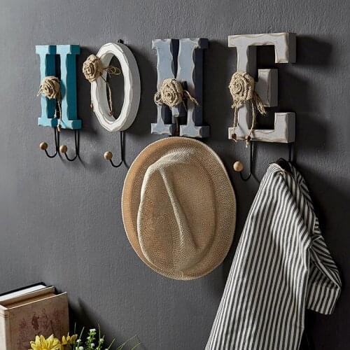 Retro coat towel Hook Hanging Home Living Room Wall Decoration Bedroom Pendant Creative Northern Europe cintre hanger
