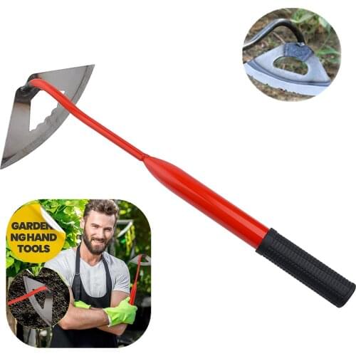 Stainless Steel Farm Hoe Gardening Farm Tool Digging So-il Vegetable Flower Dual-use Hoe Garden Hoe Farmer Tools Accessories