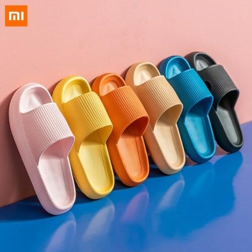 Xiaomi Summer Men & Women Beach Eva Soft Comfortable Sole Slide Slippers Ladies Indoor Bathroom Anti-slip Thick Platform Slipper