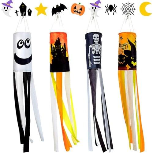 Halloween Decoration Hair Dryer Flag Lawn Garden Weather Vane Pumpkin Haunted House Castle Decoration Hair Dryer Flag