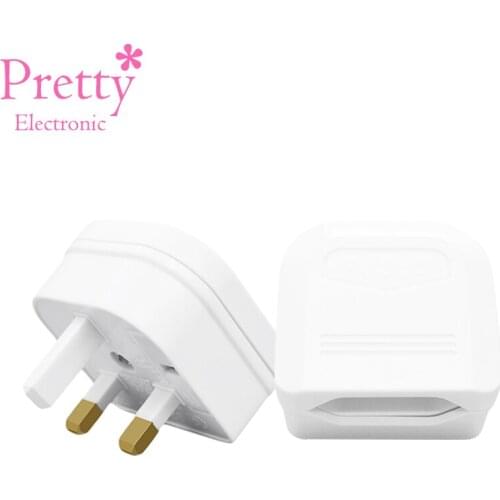 Universal EU TO UK Adapter Portable Lightweight Travel Plug Converter Wall Charger Outlets 3Pin AC Power Electrical Socket